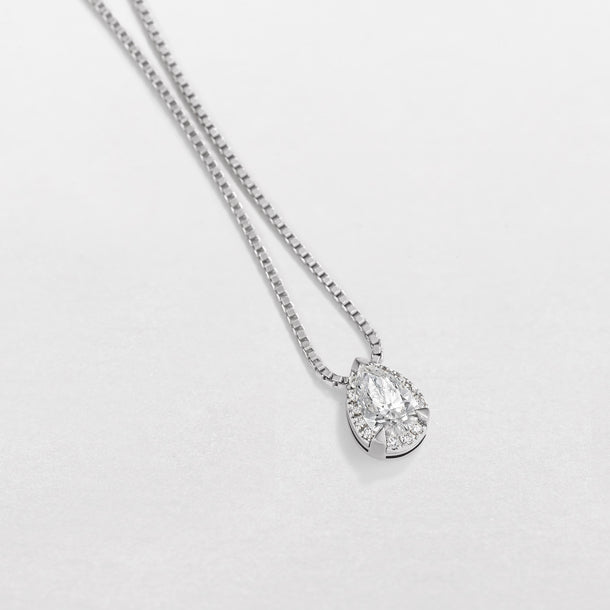 GIROCOLLO giorgio visconti punte luce IN ORO BIANCO E DIAMANTI, 0.26ct - GB39451D