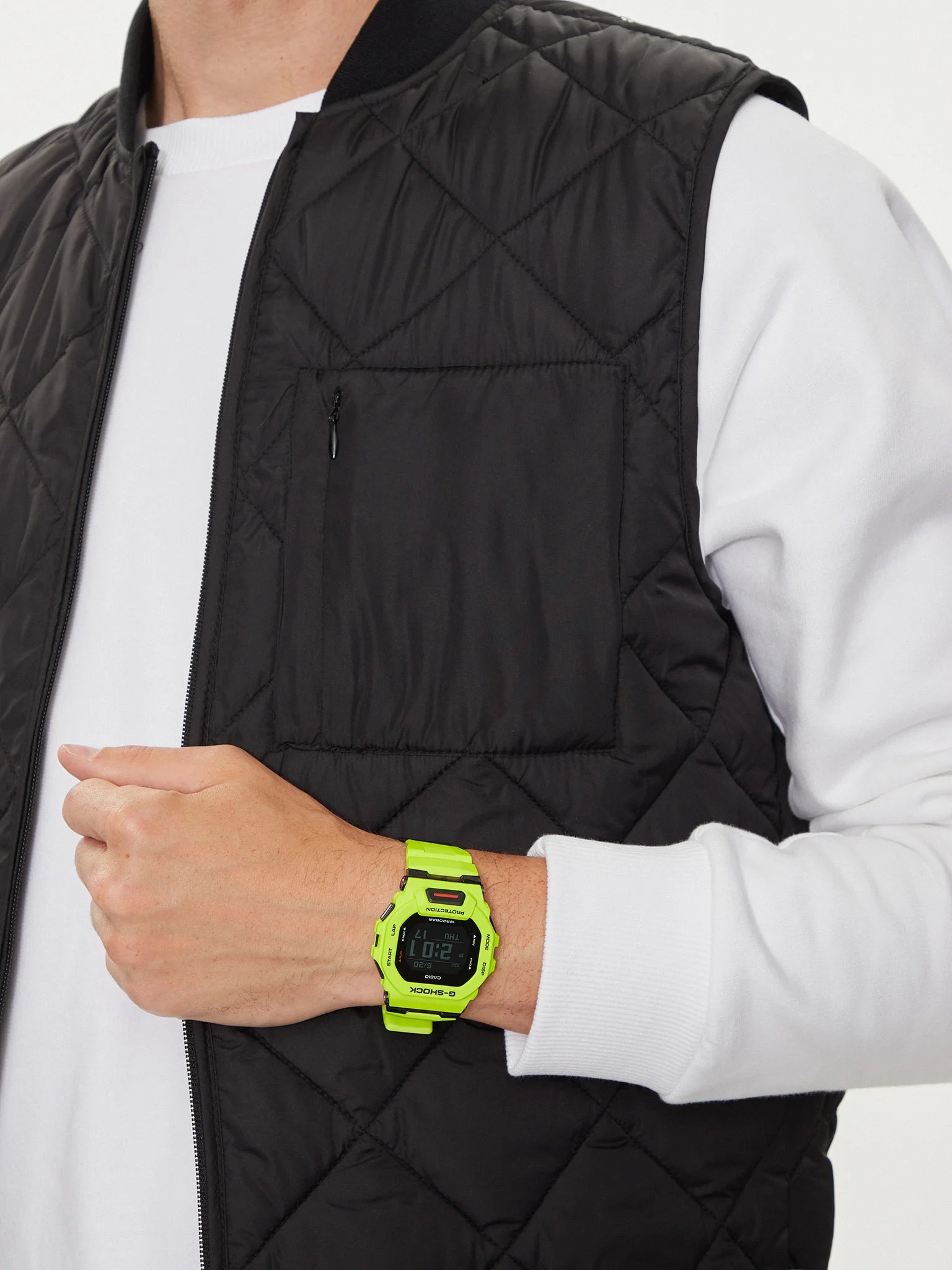 OROLOGIO G-Shock collezione G-SQUAD, Bluetooth function, giallo lime, 46mm - GBD-200-9ER