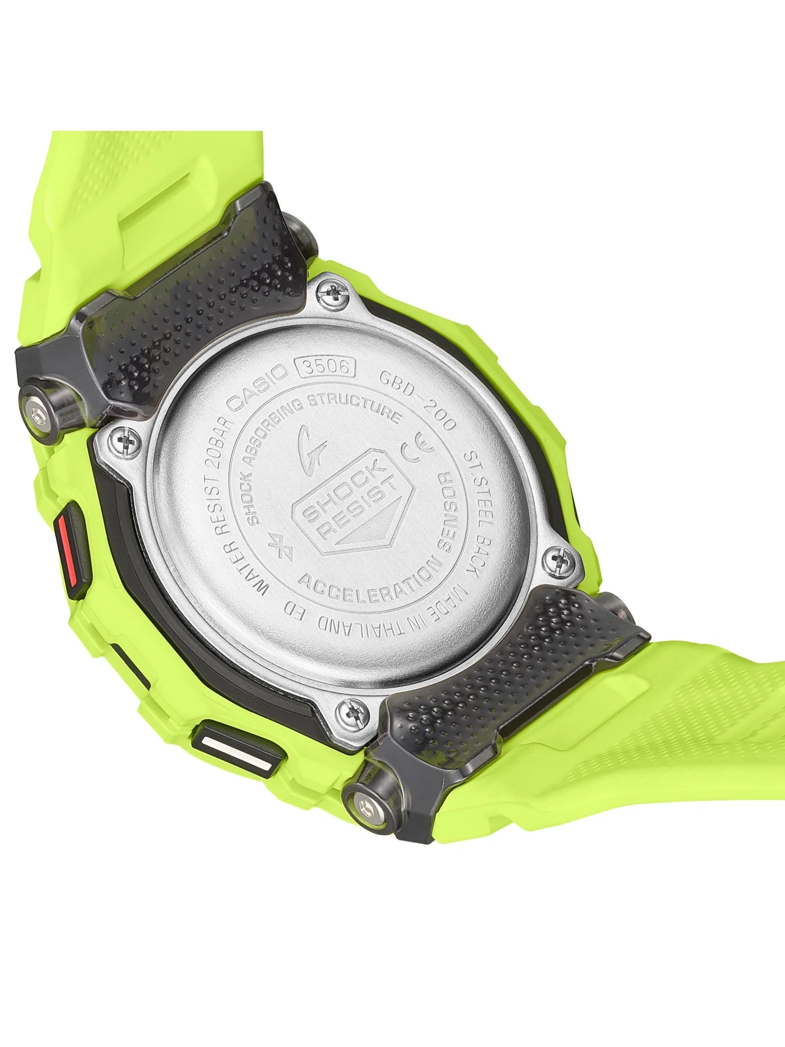 OROLOGIO G-Shock collezione G-SQUAD, Bluetooth function, giallo lime, 46mm - GBD-200-9ER