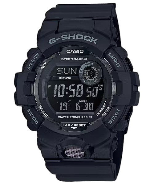 Orologio G-Shock, collezione G-Squad, total black 48mm - GBD-800-1BER