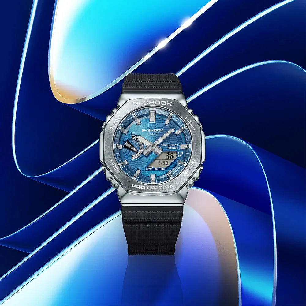 OROLOGIO G-SHOCK G-STEEL, quadrante azzurro, 44mm - GBM-2100A-2BER
