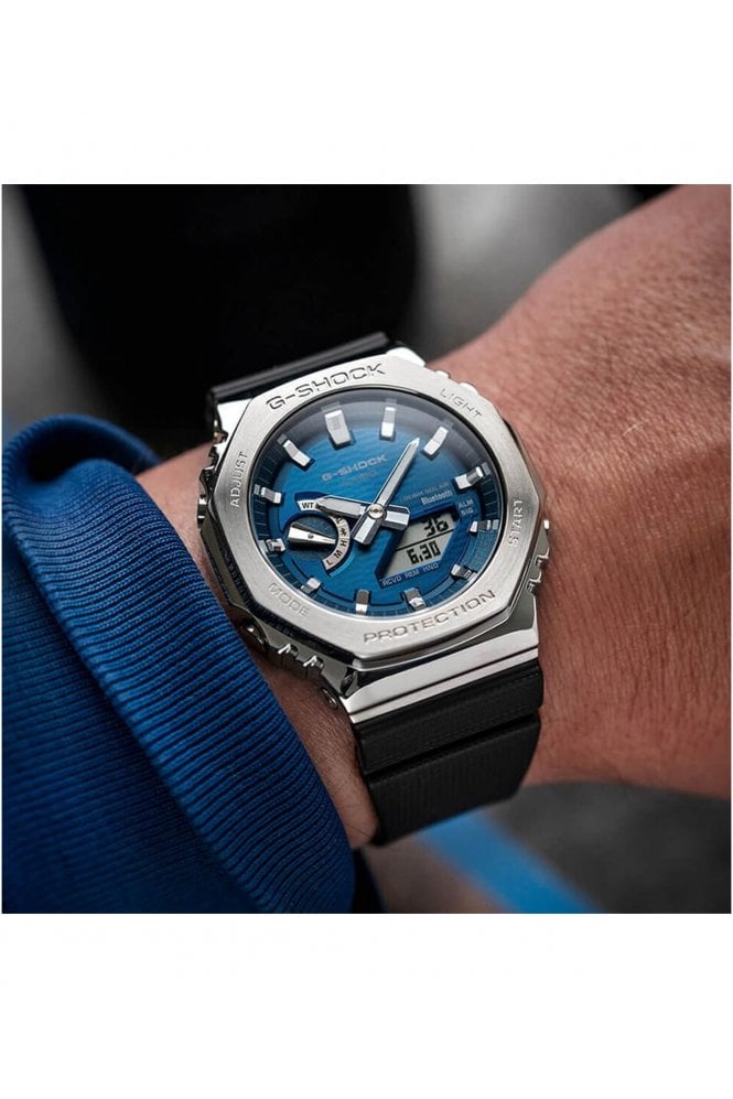 OROLOGIO G-SHOCK G-STEEL, quadrante azzurro, 44mm - GBM-2100A-2BER