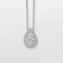 Collana Giorgio Visconti a goccia in oro bianco 18kt e diamanti - GBX36087