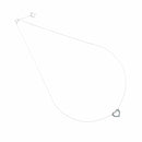 GIROCOLLO MAMAN ET SOPHIE IN ORO BIANCO 18KT CON PENDENTE CUORE TRAFORATO, POLVERE DI DIAMANTI CELESTE - GCSSOB2TR5