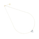 GIROCOLLO MAMAN ET SOPHIE IN ORO GIALLO 18KT CON PENDENTE CUORE, POLVERE DI DIAMANTI BLU - GCSSOMS6