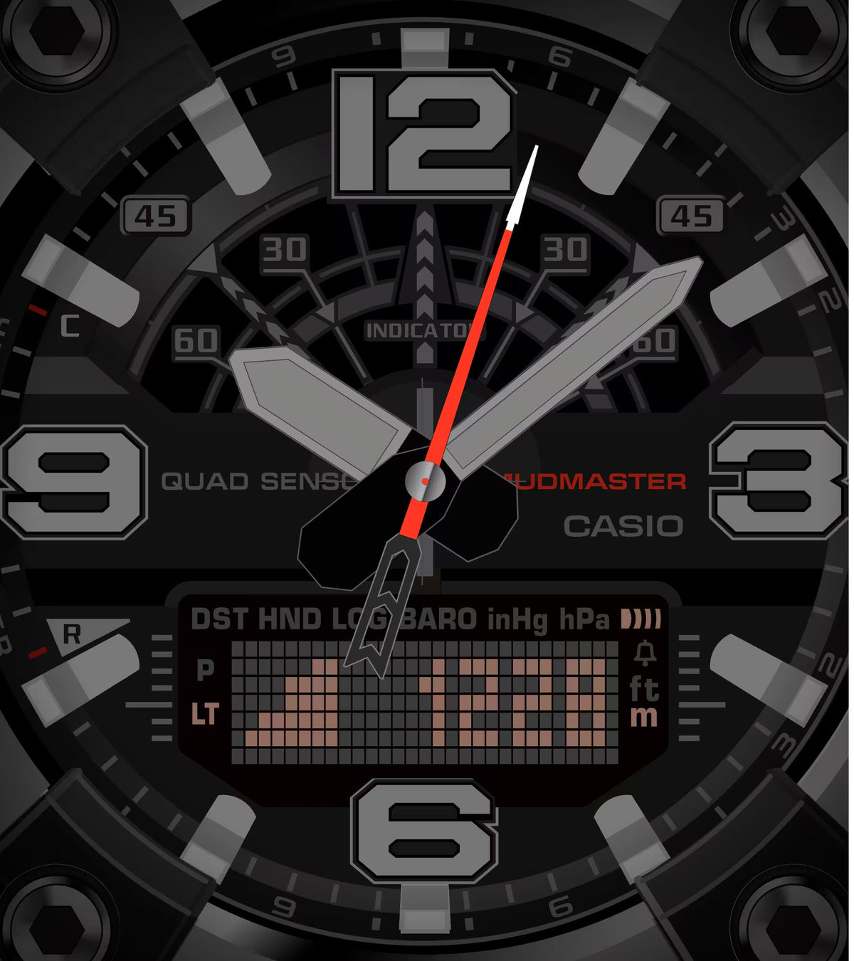 Orologio G-SHOCK MASTER OF G
MUDMASTER, 51mm - GG-B100X-1A3ER