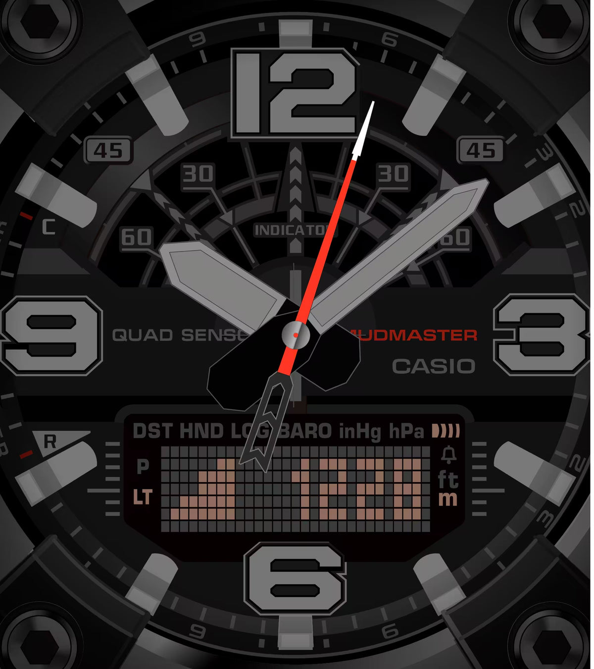 Orologio G-SHOCK MASTER OF G
MUDMASTER, 51mm - GG-B100XM-1AER