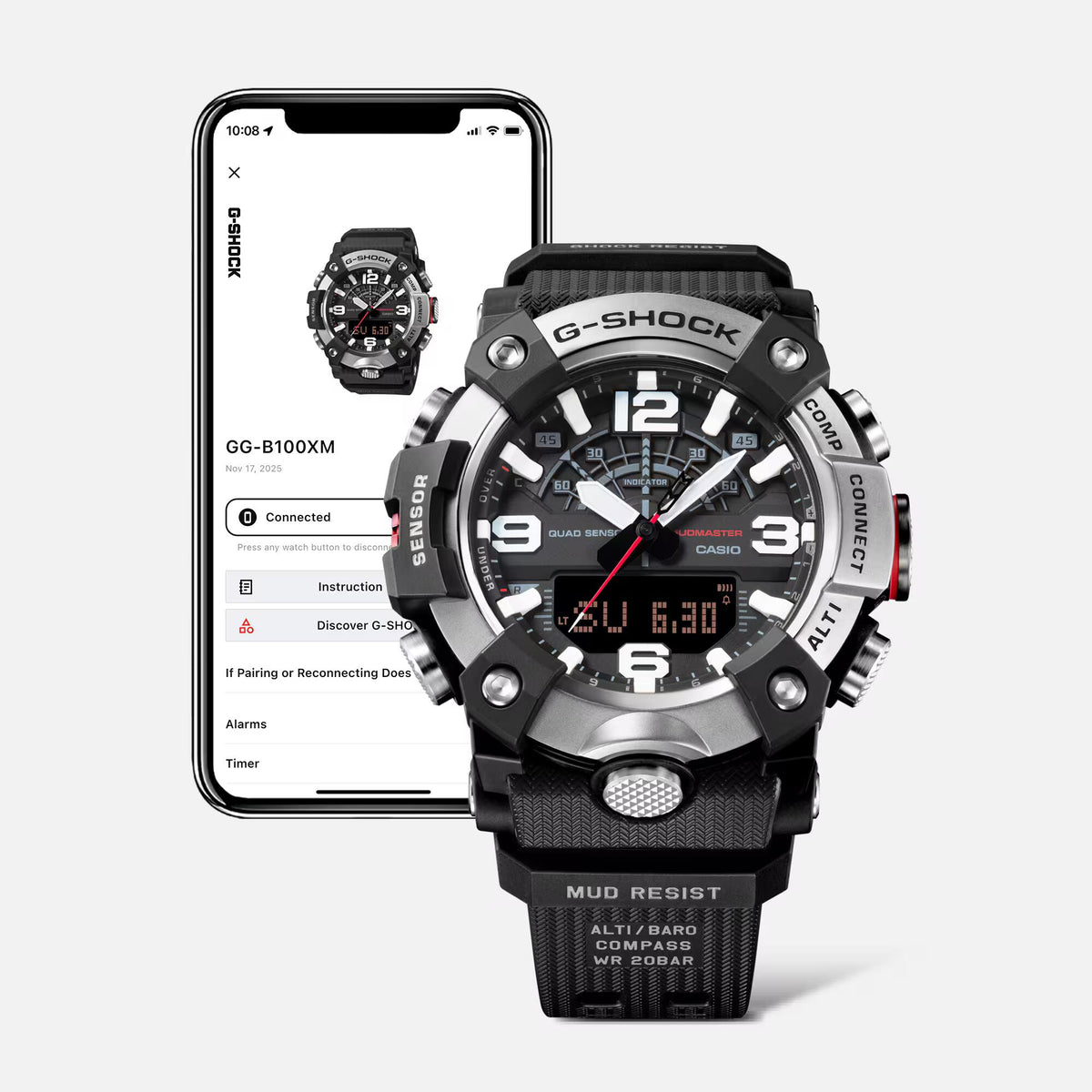 Orologio G-SHOCK MASTER OF G
MUDMASTER, 51mm - GG-B100XM-1AER