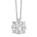 GOLAY - COLLANA PUNTO LUCE IN ORO BIANCO 18KT E MOSAICO DI DIAMANTI, 0.19ct - GGICE01