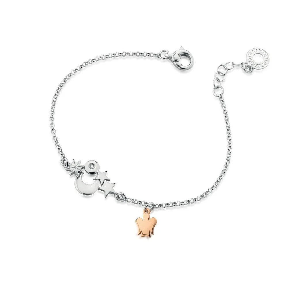 BRACCIALE ROBERTO GIANNOTTI in Argento con Angelo Luna e Stelle - GIA361