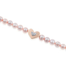 BRACCIALE ROBERTO GIANNOTTI di Perle Rosa con Cuore - GIA478