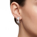 Orecchini Roberto Giannotti a cerchio in argento con zirconi e Angelo rosato - GIA808