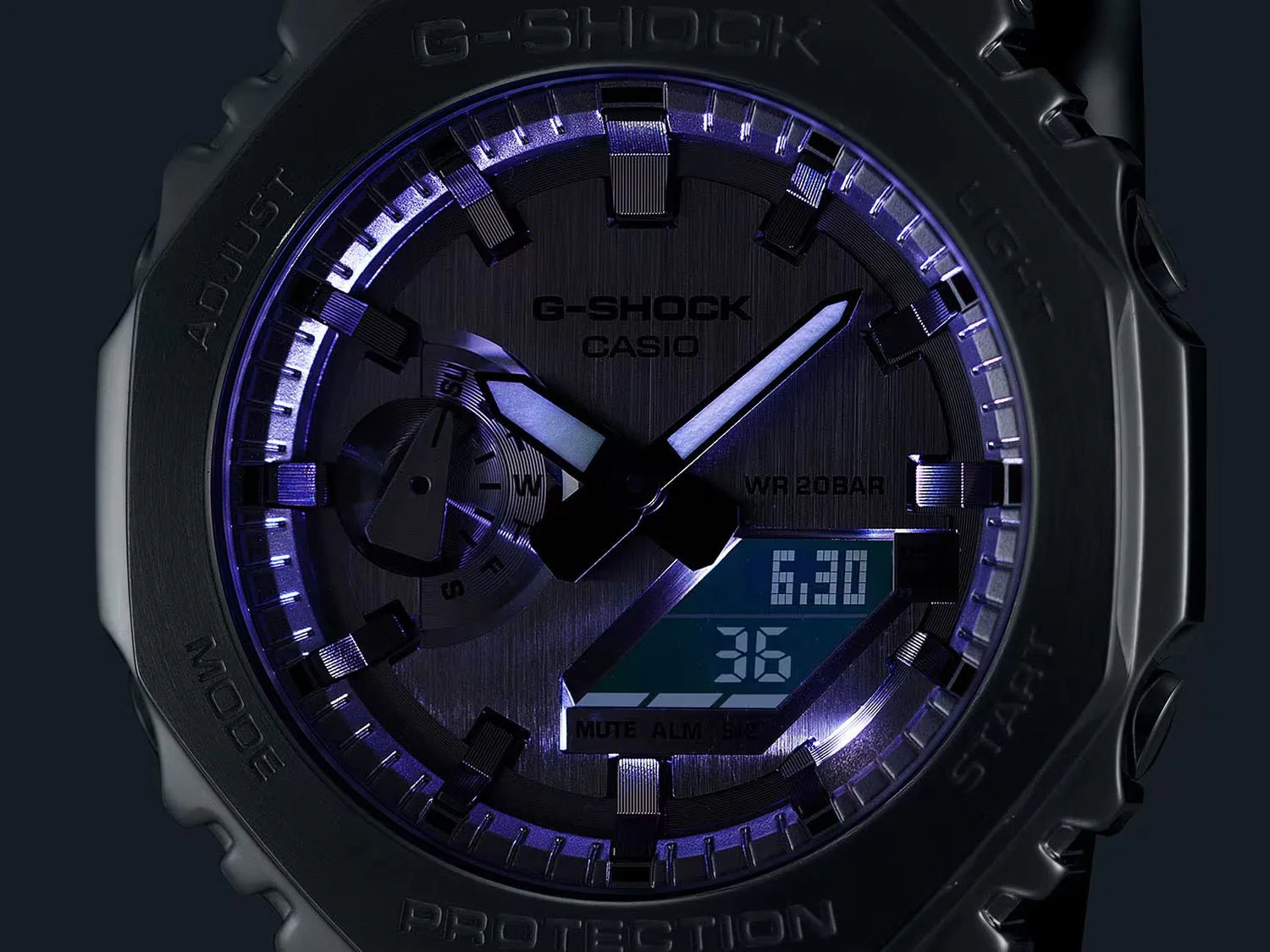 OROLOGIO G-SHOCK FINE METALLIC SERIES, COLLEZIONE G-STEEL, TOTAL GOLD, 44MM - GM-2100YMG-9AER