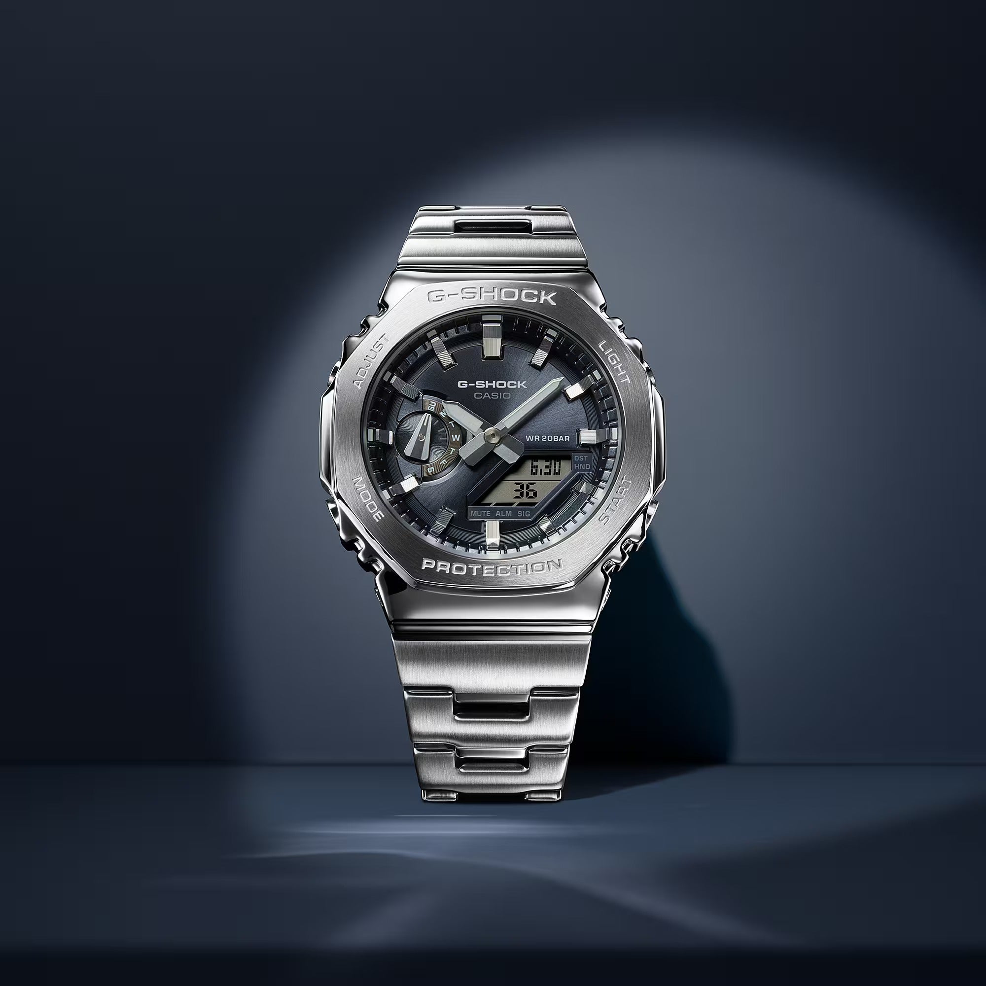 Orologio G-SHOCK Classic ,  GA-2100 analogico-digitale, color grigio ardesia, 44mm - GM-2110D-8AER