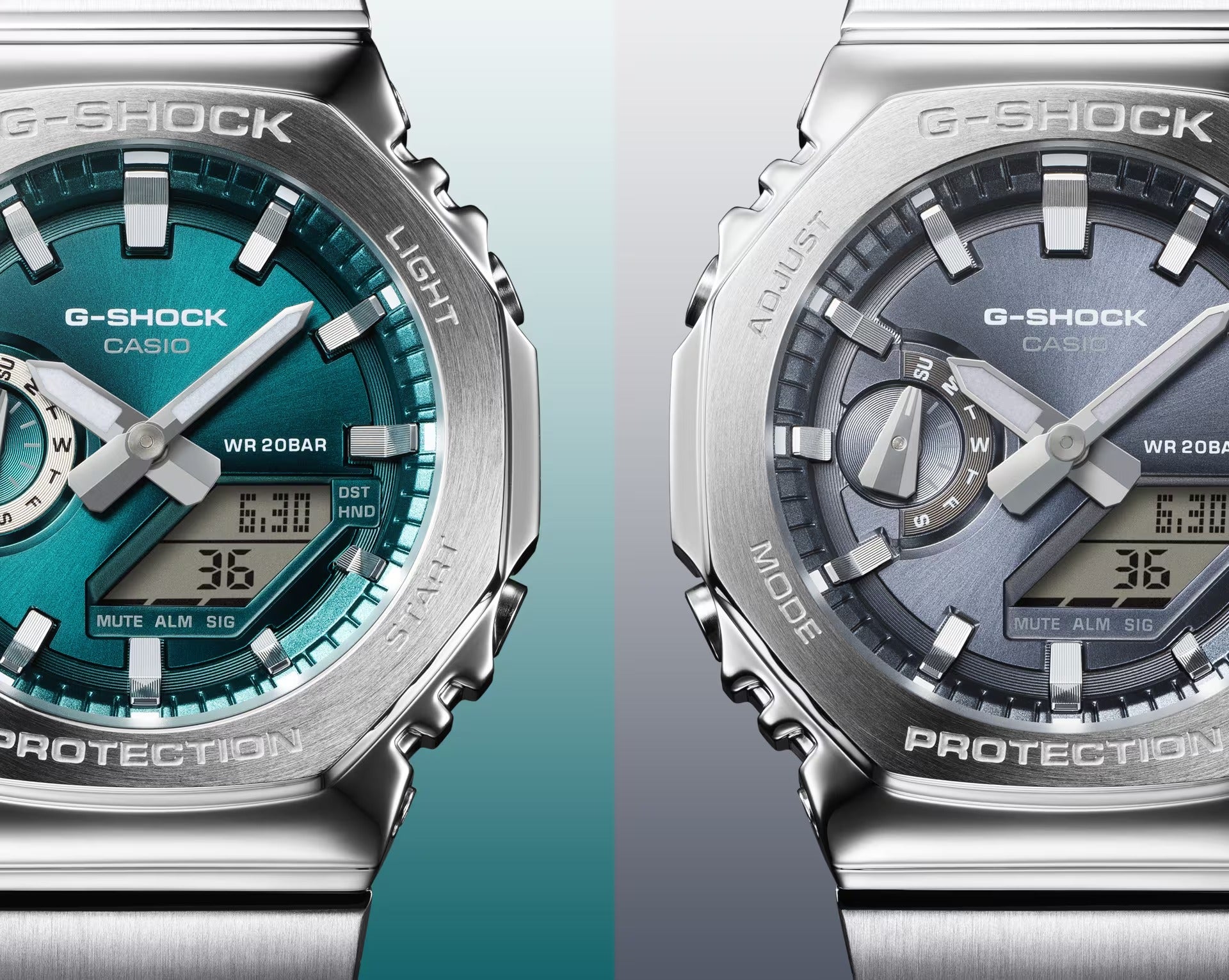 Orologio G-SHOCK Classic ,  GA-2100 analogico-digitale, color grigio ardesia, 44mm - GM-2110D-8AER