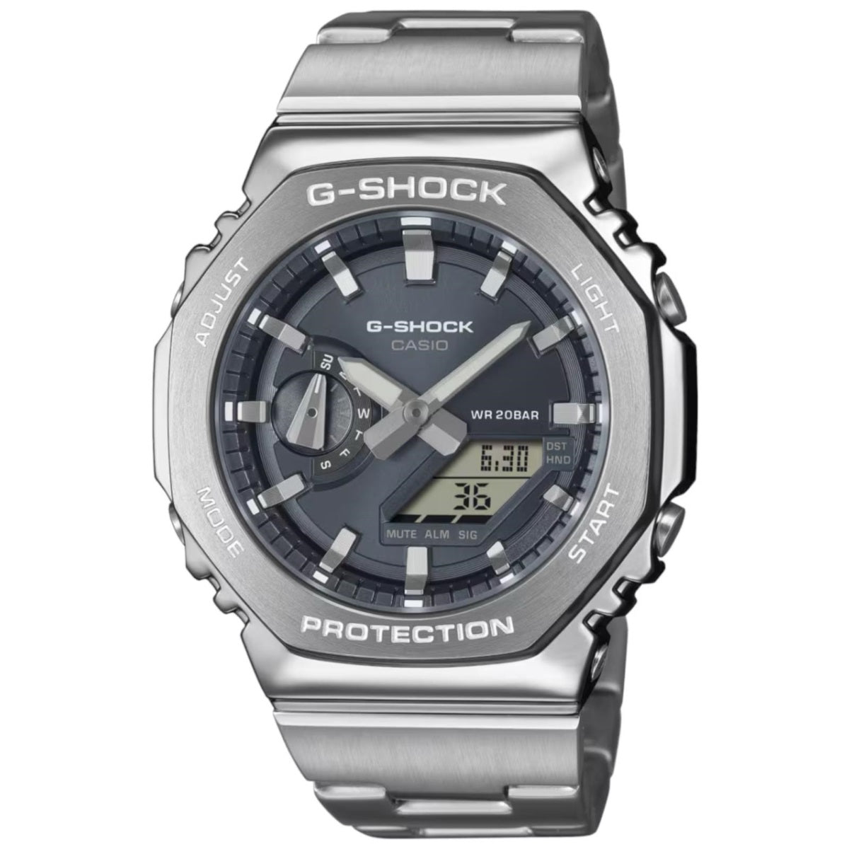 Orologio G-SHOCK Classic ,  GA-2100 analogico-digitale, color grigio ardesia, 44mm - GM-2110D-8AER