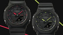 orologio G-SHOCK Classic, colore nero e LANCETTE GIALLO FLUO, 40mm - GMA-P2100SA-1A2ER