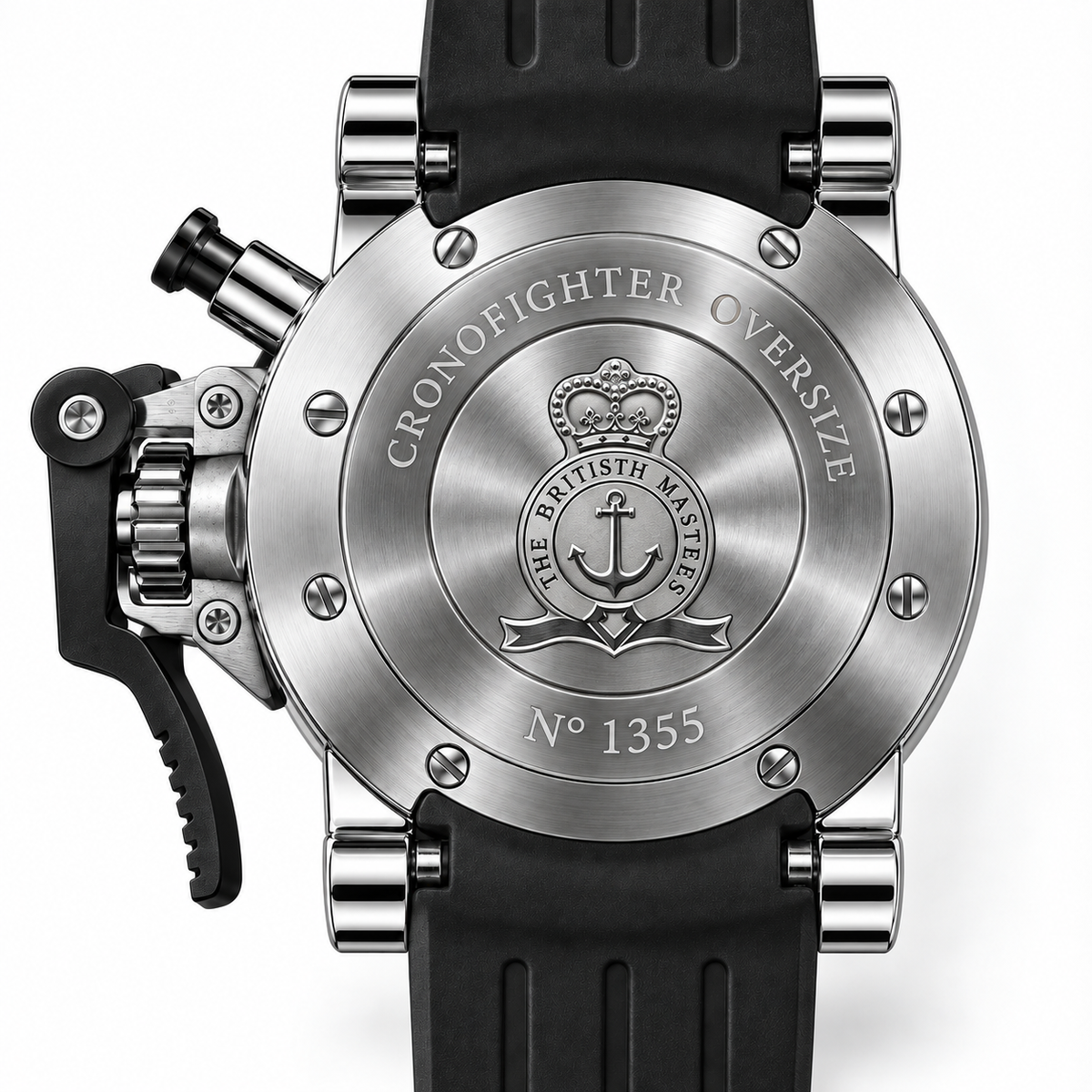 Orologio Graham Chronofighter Oversize — Acciaio 47,5 mm — Automatico cronografo, grilletto laterale — 100 m - GR-FIG-AC-3PAOV