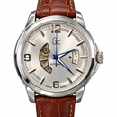 Orologio Uomo Guess Collection, Classica Automatic, Cuore aperto, datario a tre numeri, quadrante silver, NOS, 42mm - X84004G1S
