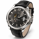 Orologio Uomo Guess Collection, Classica Automatic, Cuore aperto, datario a tre numeri, quadrante antracite, NOS, 42mm - X84003G5S