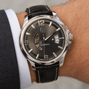 Orologio Uomo Guess Collection, Classica Automatic, Cuore aperto, datario a tre numeri, quadrante antracite, NOS, 42mm - X84003G5S