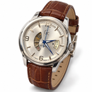 Orologio Uomo Guess Collection, Classica Automatic, Cuore aperto, datario a tre numeri, quadrante silver, NOS, 42mm - X84004G1S