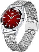Orologio Henry London, quarzo, quadrante bordeaux, 39mm - HL39-M-0097