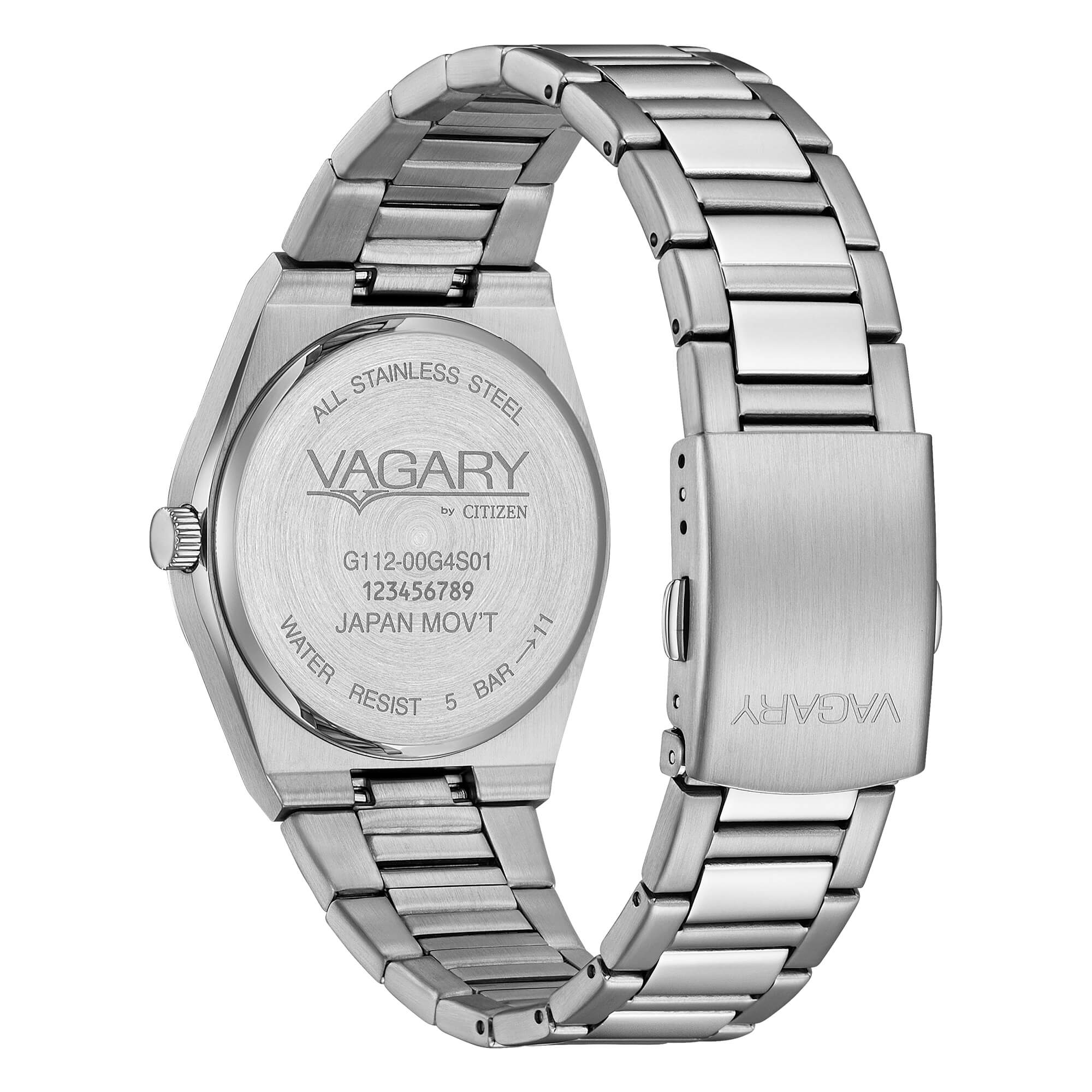 Orologio Vagary by Citizen, Timeless Uomo 38mm, QUARZO QUADRANTE verde sfumato - IB9-719-41