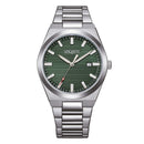 Orologio Vagary by Citizen, Timeless Uomo 38mm, QUARZO QUADRANTE verde sfumato - IB9-719-41