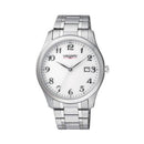 OROLOGIO VAGARY BY CITIZEN CLASSIC, Solotempo quadrante bianco, 38.5mm - IH5-015-11