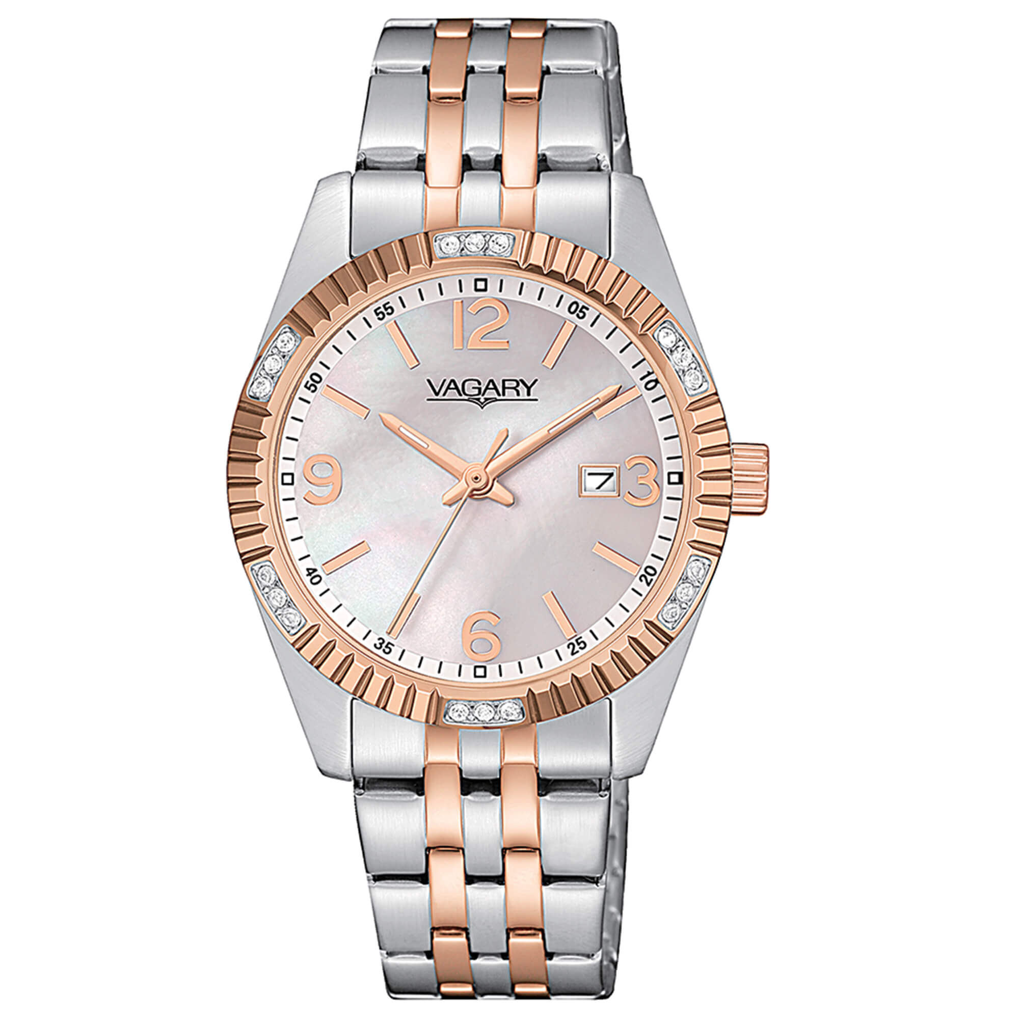 Orologio Vagary by Citizen, Timeless Lady, Bicolor con quadrante madreperla, 31mm - IU2-332-11
