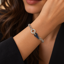 Bracciale Pianegonda in argento e zaffiri blu, collezione Glittering Love - BA010832