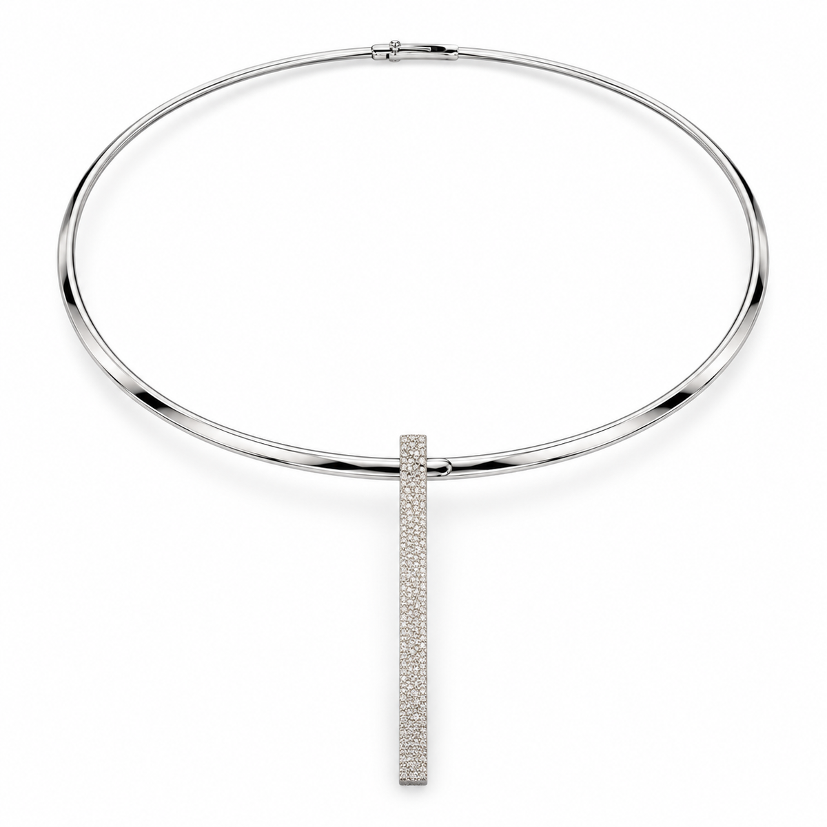 Pianegonda Collana rigida girocollo in argento 925 con ciondolo a stecca - CA010012