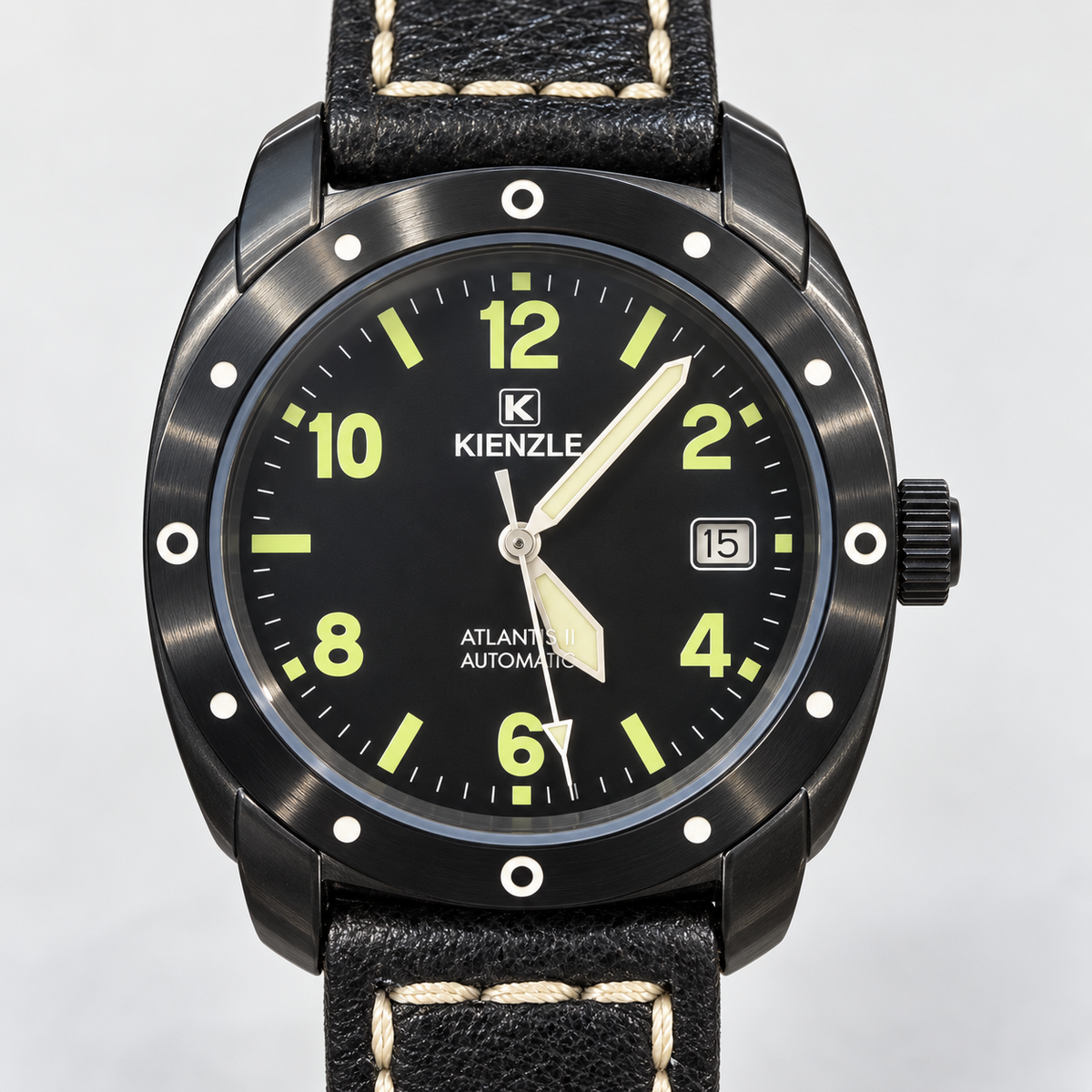 Orologio Vintage Kienzle da uomo automatico, Atlantis II, NOS con garanzia originale, 39mm - 610/5960