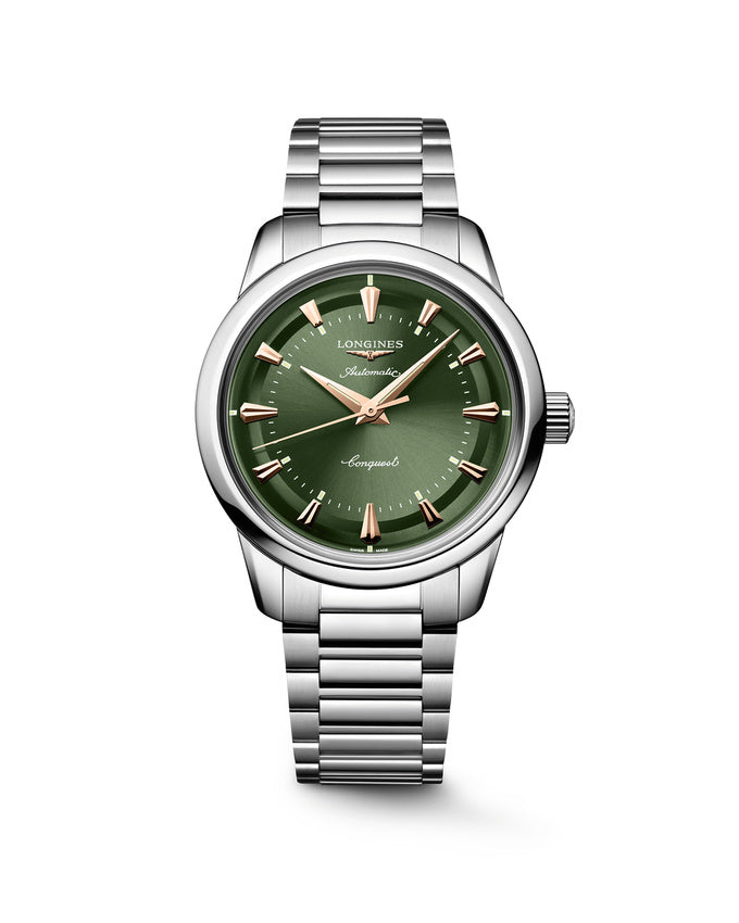 Orologio Conquest Heritage, quadrante verde smeraldo, 38mm - L16494026