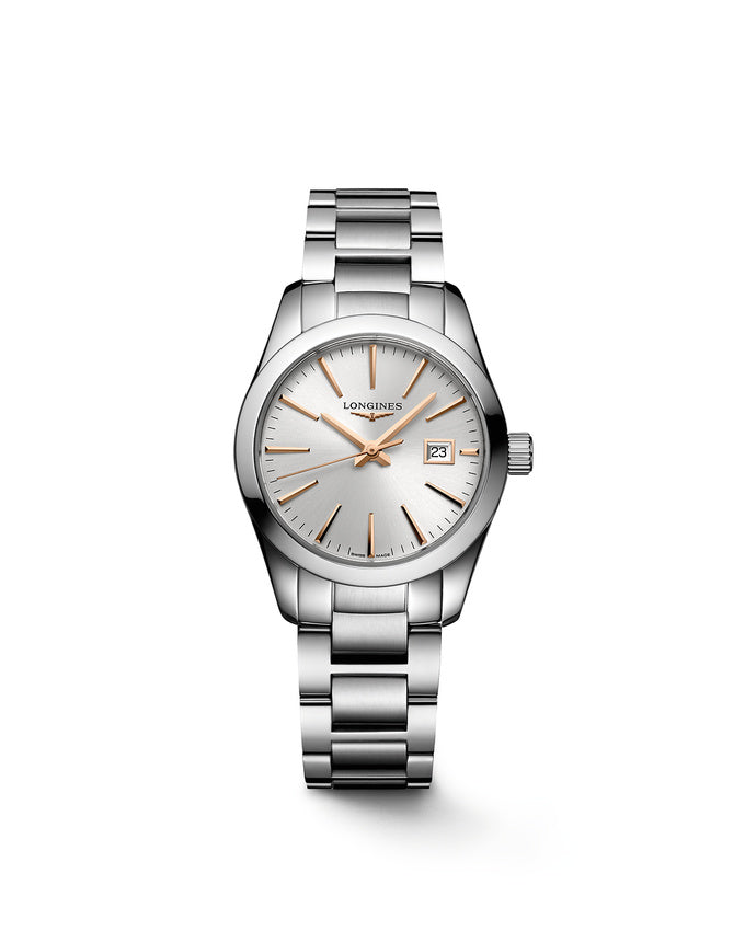 Longines Conquest Classic watch, silver dial, 29.50mm - L22864726