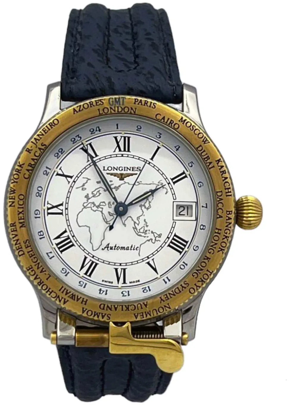 Orologio Longines Lindbergh "The Pioneers" GMT World Time — Edizione Limitata 309/1500, 41mm — NOS - L26105212