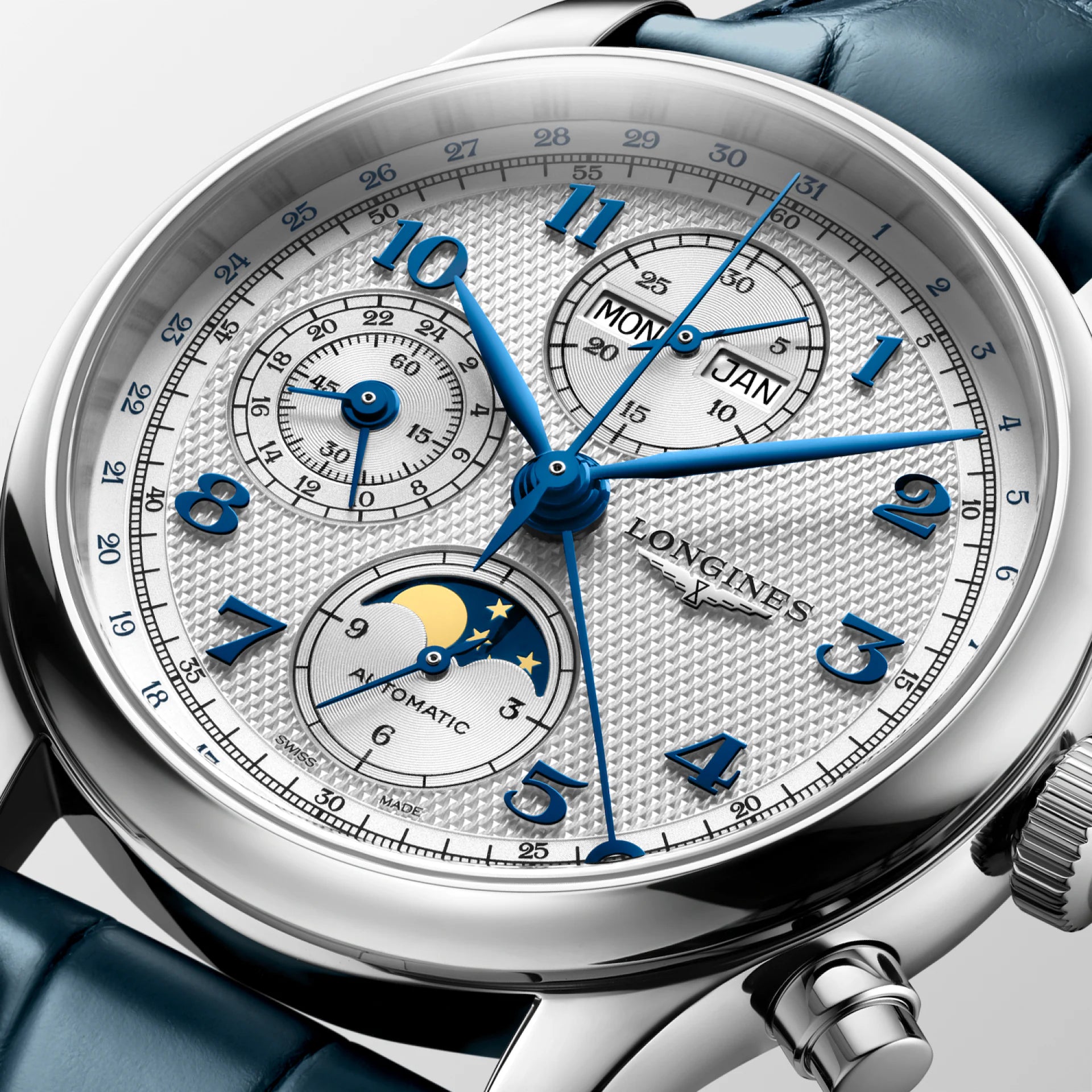 OROLOGIO LONGINES MASTER COLLECTION CHRONO MOONPHASE, 41mm - L29624732