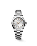 Orologio Longines Conquest, movimento automatico, quadrante silver e lancette rosè, 30mm - L33204726