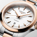OROLOGIO LONGINES CONQUEST, quarzo bicolore e quadrante bianco, 30mm - L33503187