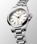OROLOGIO LONGINES CONQUEST, quarzo quadrante bianco e lancette dorate, 30mm - L33504126