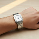 Orologio Longines Oposition, Quarzo quadrante bianco, cassa quadrata 27x27mm - L35074726