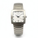 Orologio Longines Oposition, Quarzo quadrante bianco, cassa quadrata 27x27mm - L35074726