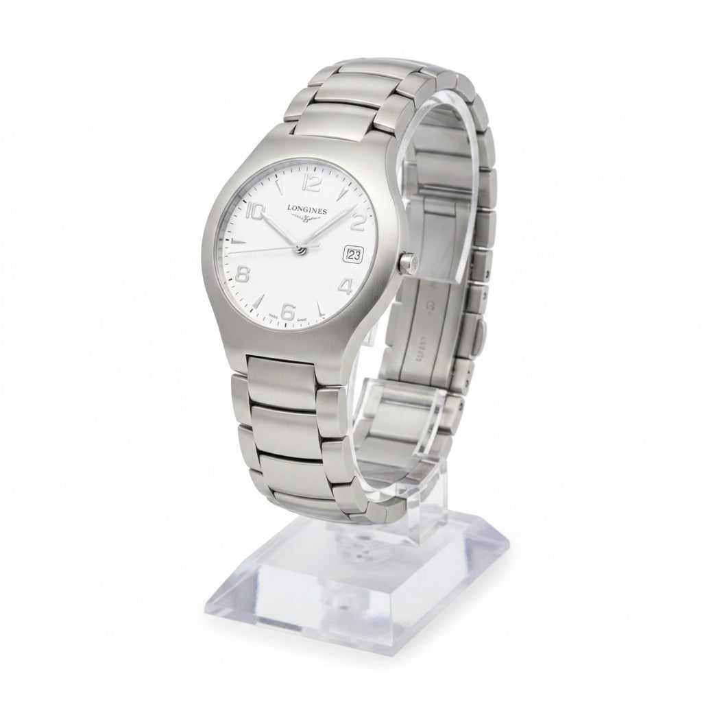 Orologio Longines Conquest anni 2000, Quarzo quadrante bianco, 36mm - L36174766