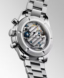 LONGINES SPIRIT PILOT FLYBACK Uhr, schwarzes Zifferblatt, Handaufzug und Keramiklünette, 39,50 mm – L37214536