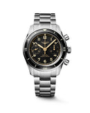 LONGINES SPIRIT PILOT FLYBACK Uhr, schwarzes Zifferblatt, Handaufzug und Keramiklünette, 39,50 mm – L37214536