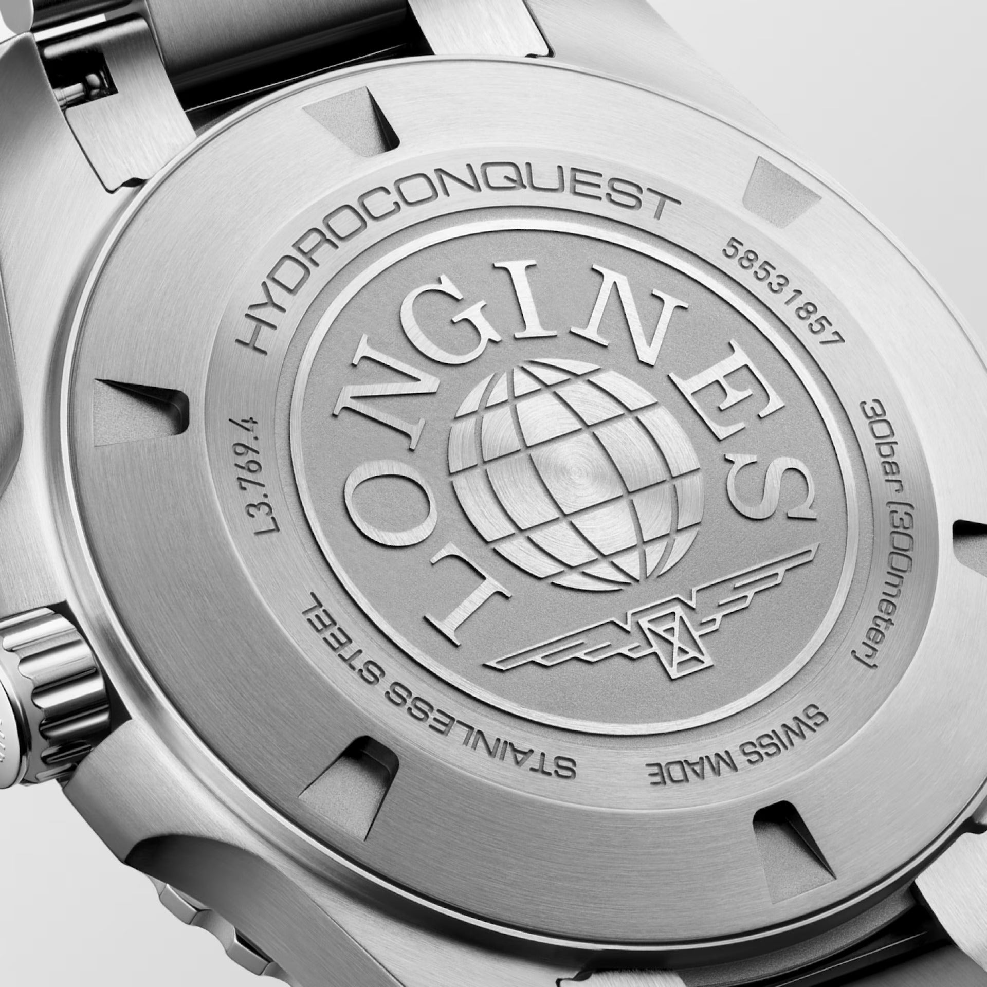 Orologio Longines Hydrocoqnuest, quarzo quadrante nero, 42mm - L37694566