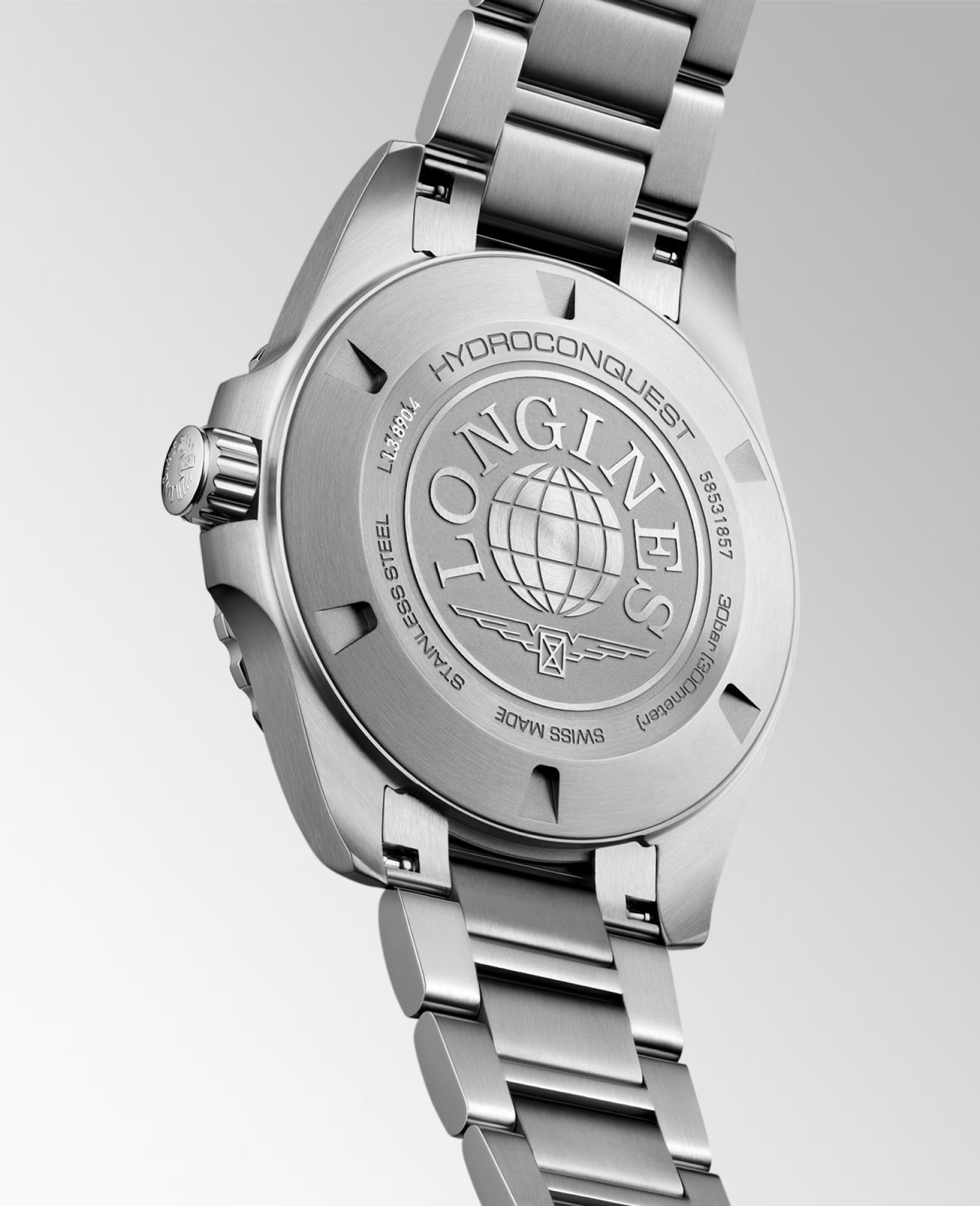 Orologio Longines Hydrocoqnuest, quarzo quadrante nero, 42mm - L37694566