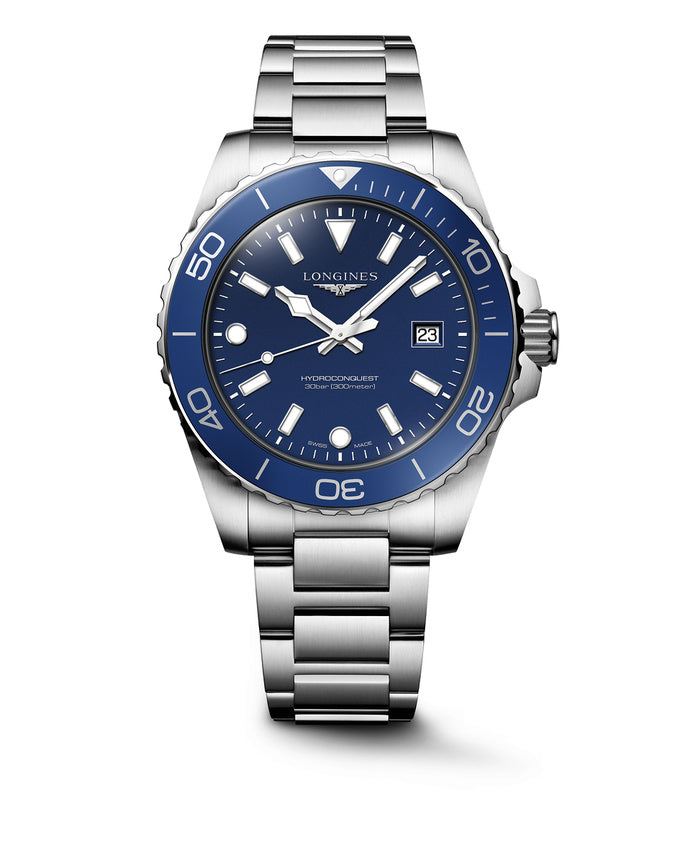 Orologio Longines Hydrocoqnuest, quarzo quadrante blu, 42mm - L37694966