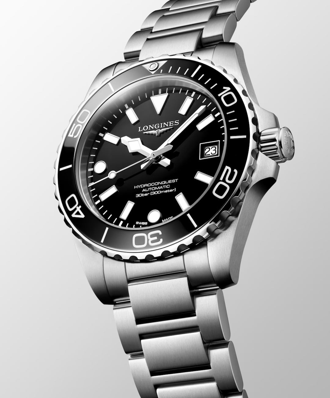 OROLOGIO LONGINES HYDROCONQUEST, AUTOMATICO QUADRANTE nero, 39mm - L37794566